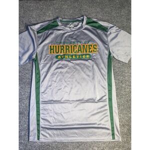 Knights Apparel Athletics‎ Shirt Mens Medium Gray Shiny Property of Hurricanes